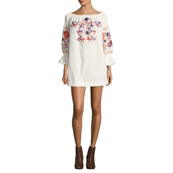 Free People Dresses & Skirts - Free people Fleur Du Jour Cotton Dress off the sholder